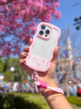 Load image into Gallery viewer, Pink Hidden Mickey Bows Phone Tether + Tab Set