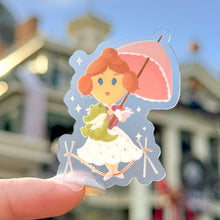 Load image into Gallery viewer, Tightrope Girl Plushie Transparent Sticker