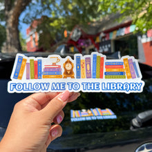 Load image into Gallery viewer, Follow Me to the Library Car Decal