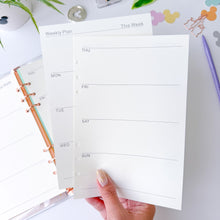 Load image into Gallery viewer, Weekly Planner Inserts