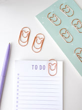 Load image into Gallery viewer, Jumbo Mouse Rose Gold Paper Clips