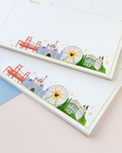 Load image into Gallery viewer, DLR Park Landmarks Undated *Weekly* Planner Notepad