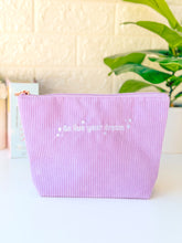 Load image into Gallery viewer, Go Live Your Dream Corduroy Pouch