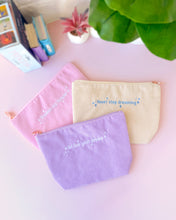 Load image into Gallery viewer, Go Live Your Dream Corduroy Pouch
