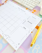Load image into Gallery viewer, Sketch *Monthly* Planner Notepad