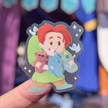 Load image into Gallery viewer, Quasimodo with Gargoyle Trio Plushie Transparent Sticker