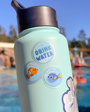 Load image into Gallery viewer, Nemo & Dory Drink Water Bubbles Transparent Sticker