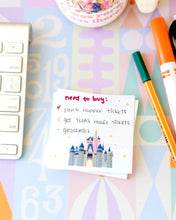 Load image into Gallery viewer, Sleeping Beauty Castle DLR Post It