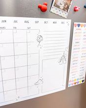 Load image into Gallery viewer, Magnetic Monthly Dry Erase Calendar Set