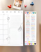 Load image into Gallery viewer, Magnetic Monthly Dry Erase Calendar Set