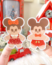 Load image into Gallery viewer, Mickey Gingerbread Glitter Sticker