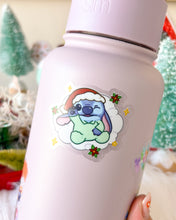 Load image into Gallery viewer, Baby Stitch In Holiday Jammies Transparent Sticker