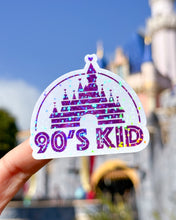 Load image into Gallery viewer, Pink 90's Kid Holographic Glitter Sticker