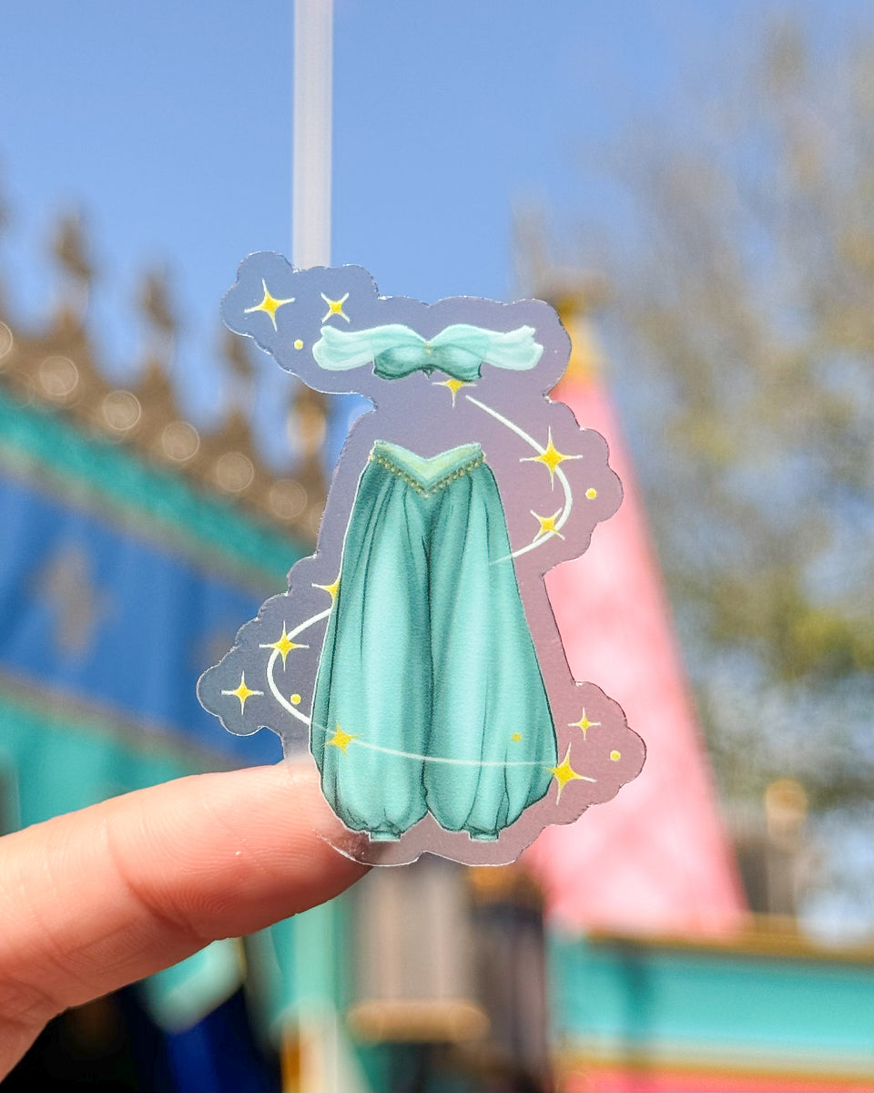 Jasmine Princess Dress Transparent Sticker Wish Upon Magic Jasmine Princess Dress Transparent Sticker Wish Upon Magic