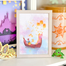 Load image into Gallery viewer, Floating Lanterns Watercolor Print