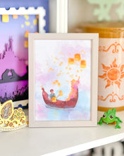 Load image into Gallery viewer, Floating Lanterns Watercolor Print