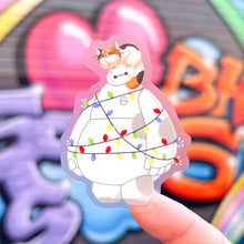 Load image into Gallery viewer, Holiday Baymax with Mochi Transparent Sticker