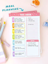 Load image into Gallery viewer, Rainbow Multipurpose Weekly Planner Notepad