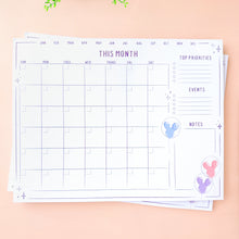 Load image into Gallery viewer, Balloons Undated *Monthly* Planner Notepad
