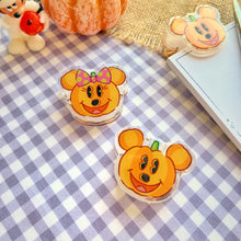 Load image into Gallery viewer, Spoopy Pumpkin Duo Acrylic Clips