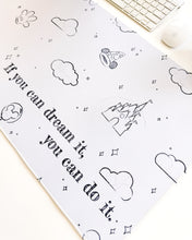 Load image into Gallery viewer, Classic White Sketch Desk Mat