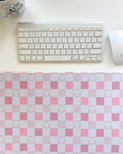 Load image into Gallery viewer, Pink Lemonade Checkered Mouse Desk Mat