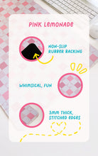 Load image into Gallery viewer, Pink Lemonade Checkered Mouse Desk Mat