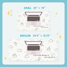 Load image into Gallery viewer, Classic White Sketch Desk Mat