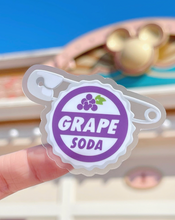 Load image into Gallery viewer, Grape Soda Pin Hidden Mickey Transparent Sticker