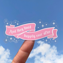 Load image into Gallery viewer, Happily Ever After Banner Transparent Sticker