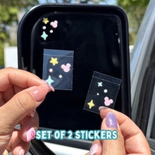 Load image into Gallery viewer, Hidden Mickey Pixie Dust Transfer Sticker Set (2 stickers)