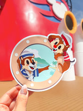 Load image into Gallery viewer, Sailor Chip and Dale Porthole Cruise Magnet