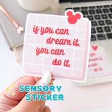 Load image into Gallery viewer, You Can Do It Post It Bumpy Sensory Sticker
