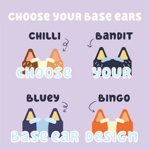 Load image into Gallery viewer, Custom Name Blue Heeler Style Transparent Stickers (10 stickers)