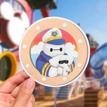 Load image into Gallery viewer, Capt Baymax And Towel Animal Porthole Cruise Magnet