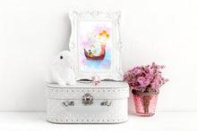 Load image into Gallery viewer, Floating Lanterns Watercolor Print