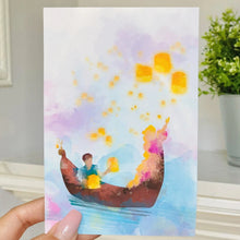 Load image into Gallery viewer, Floating Lanterns Watercolor Print