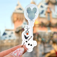 Load image into Gallery viewer, Olaf Mickey Balloons Transparent Sticker