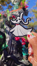 Load and play video in Gallery viewer, Sally Potions Patchwork Holographic Nightmare Before Christmas Halloween Sticker