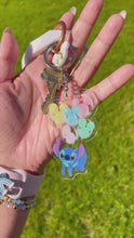 Load and play video in Gallery viewer, Stitch Mickey Balloon Acrylic Charm