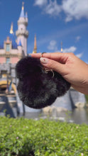 Load and play video in Gallery viewer, Fluffy Mickey Pom Keychain