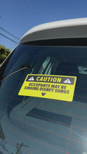 Load and play video in Gallery viewer, Caution Singing Disney Songs Decal