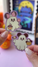 Load and play video in Gallery viewer, Mickey Ghostie Glow In The Dark Sticker