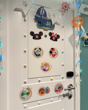 Load image into Gallery viewer, Rapunzel and Pirate Pascal Porthole Cruise Magnet