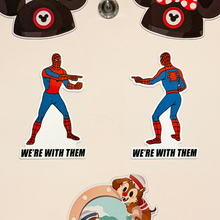 Load image into Gallery viewer, We're With Them Spider Man Cruise Magnet Set