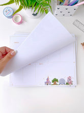 Load image into Gallery viewer, WDW Park Landmarks Undated *Weekly* Planner Notepad