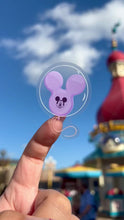 Load and play video in Gallery viewer, Purple Mickey Balloon Transparent Disney Sticker