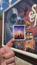 Load and play video in Gallery viewer, Wall-E &amp; Eve Postage Stamp Sticker
