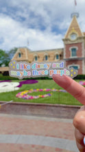 Load and play video in Gallery viewer, I like Disney and Maybe Three People Transparent Sticker
