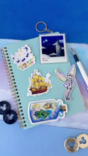 Load and play video in Gallery viewer, Jolly Roger Flying Ship Transparent Sticker